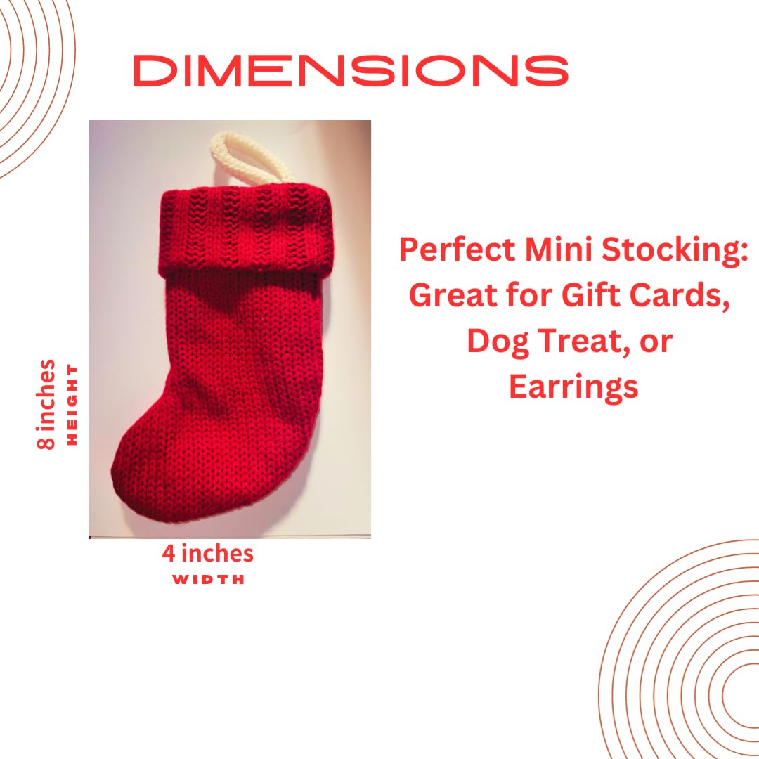 Wondershop Christmas Knit Mini Stocking Monogram Letter Paw Red 8.5 inches Plus Dog Ornament
