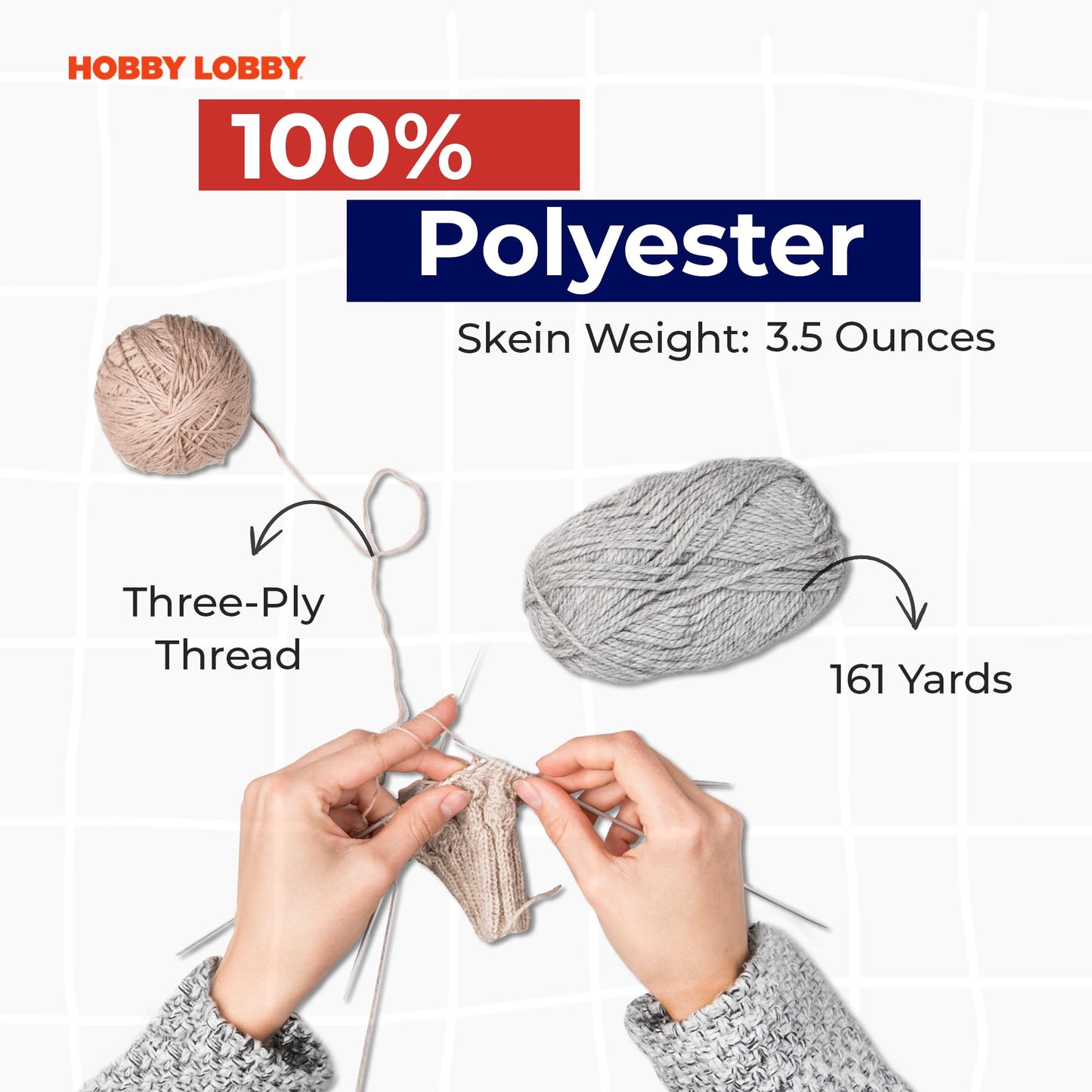 Hobby Lobby Yarn Bee Velvety Smooth Aran Yarn